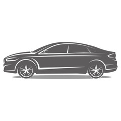 Car Logo icon silhouette Template Design Vector