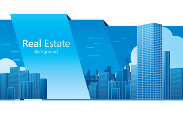 Real Estate background. Vector illustration