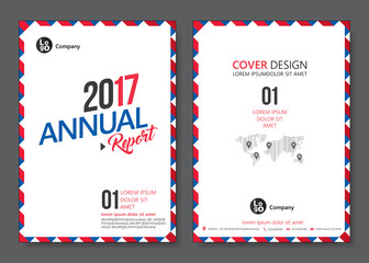 Cover design templates layout with red tone. Vector annual report templates flat design in A4 size. Flyer / Leaflet cover design template, Abstract flat background. Vector illustration