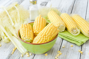 Yellow colourful corn