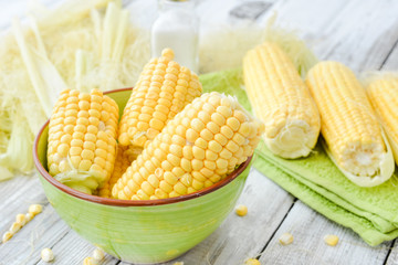 Yellow colourful corn