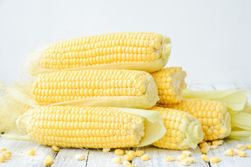 Yellow colourful corn
