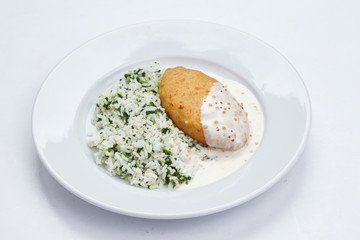 cutlet with rice