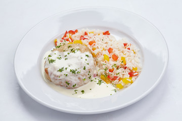 cutlet with rice