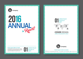 Cover design templates layout with green tone. Vector annual report templates flat design in A4 size. Flyer / Leaflet cover design template, Abstract flat background. Vector illustration