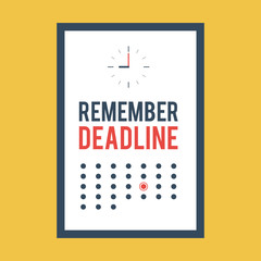 Poster remember deadline