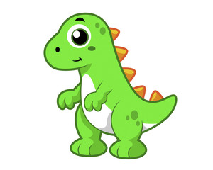 Cute illustration of Tyrannosaurus Rex.
