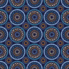 Ethnic boho seamless pattern. Print. Repeating background. Cloth design, wallpaper. - 118965454