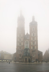 Fototapeta na wymiar Basilica of St. Mary in Krakow. Poland