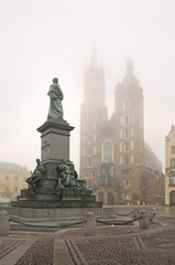 Main market square in Krakow. Poland