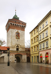 Fototapeta premium Gate of St. Florian in Krakow. Poland