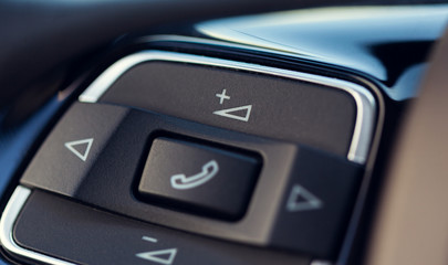 Naklejka premium Modern car interior details