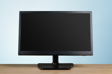 Monitor on table