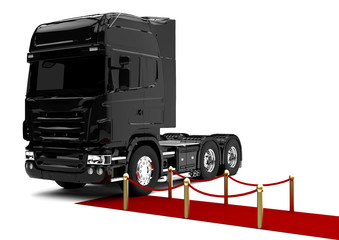 Obraz na płótnie Canvas Truck limousine / 3D render image representing a high class truck 