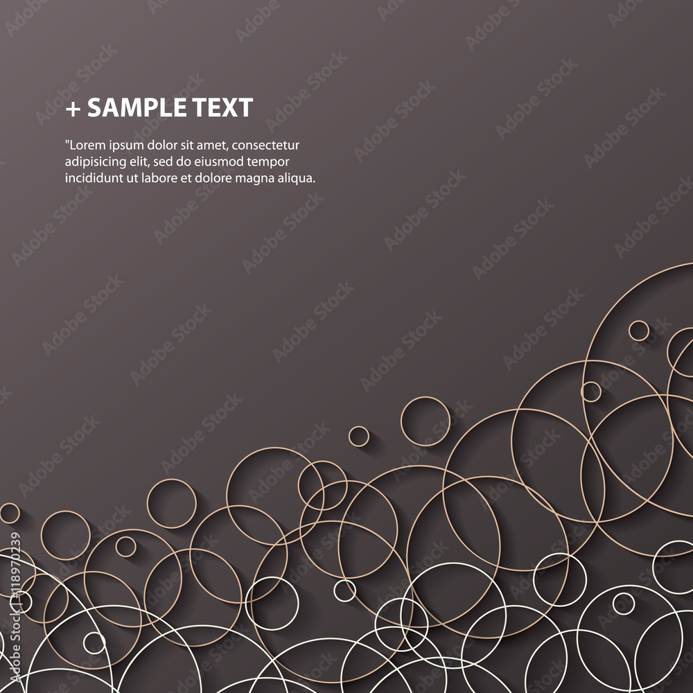 Poster circles - abstract background design template