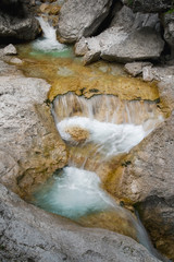 Mlinarica gorge in Triglav National Park, Slovenia