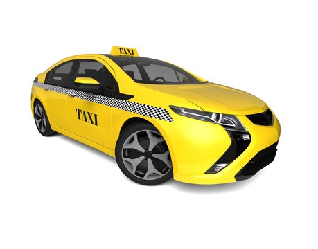 Taxi car / 3D render image of a taxi cab