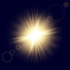 Creative concept Vector set of glow light effect stars bursts with sparkles isolated on black background. For illustration template art design, banner for Christmas celebrate, magic flash energy ray