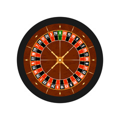 Obraz premium Vector Casino Gambling Roulette Wheel.