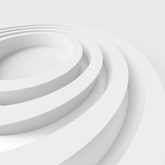 Obraz premium White Circular Design