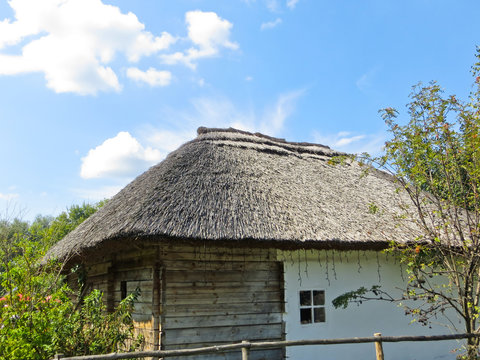 Old ukrainian traditional  house