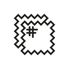 Obraz premium patch icon on white background