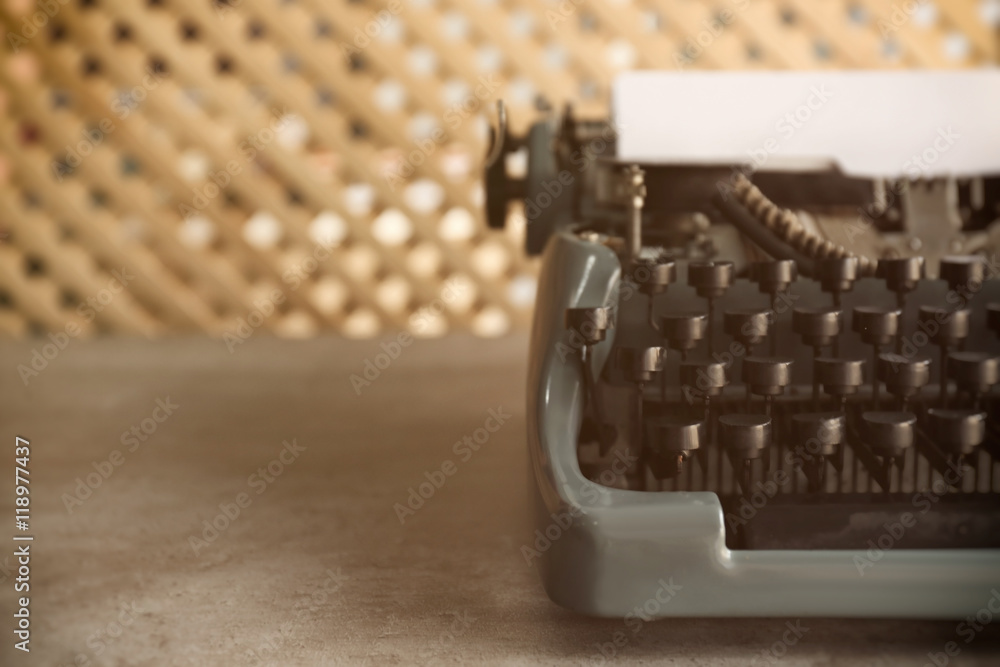 Wall mural Old typewriter on the table