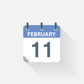 11 February Calendar Icon