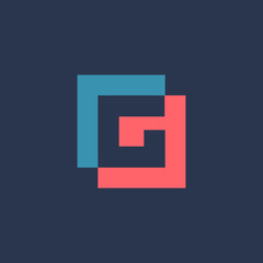 Letter G logo icon design template elements