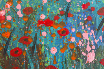 Detail of the Painting as a Background