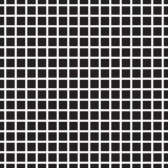 Seamless pattern abstract black square pixel mosaic tile.