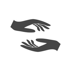 Hands protecting or giving