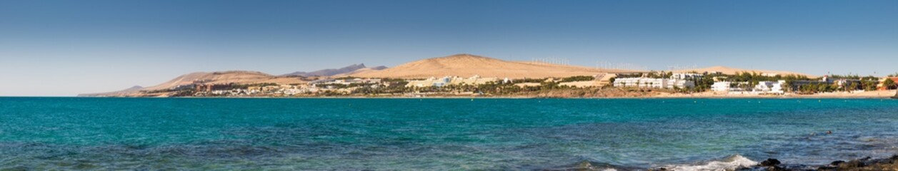 Fototapeta na wymiar Panorama of Fuerteventura. Canaria