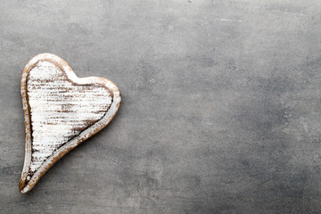 Wooden heart shaped. Greeting Cards. Valentine's Day greeting.