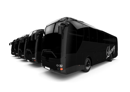 Luxury bus concept  / 3D render image representing a luxury bus 