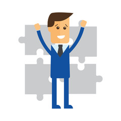 Cooperation. Business concept illustration vector