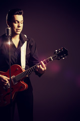 Obraz premium guitar retro