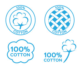 100% cotton vector , logo , icon