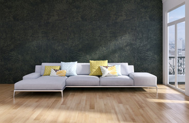 Modern Living room 3d render