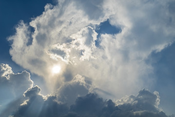 Dark storm clouds before rain