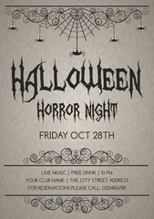 Halloween flyer template