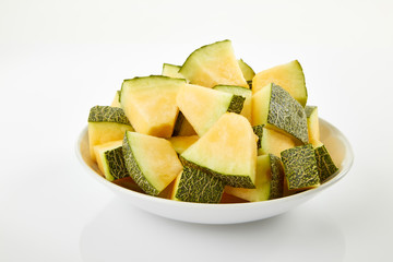 Fresh melon slices