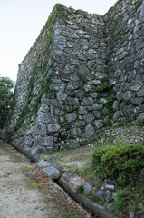 Fototapeta na wymiar 三重県松阪市　松坂城の石垣