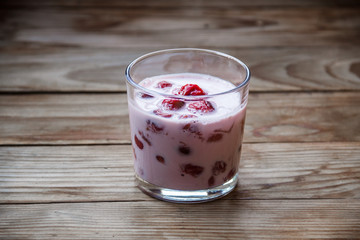 Tasty breakfast. Fruit dessert.