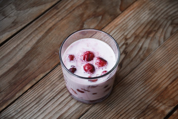 Tasty breakfast. Fruit dessert.