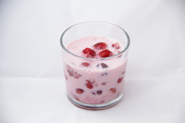 Tasty breakfast. Fruit dessert.