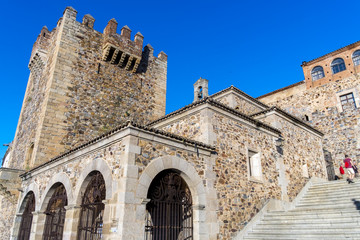 Fototapeta na wymiar Medieval city of Caceres in Spain