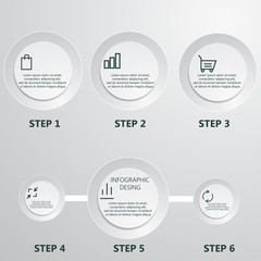 modern infographics timeline Design template