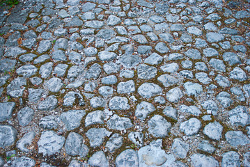 The road paved with stones