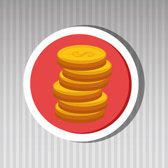 currency coins money cash vector illustration eps 10